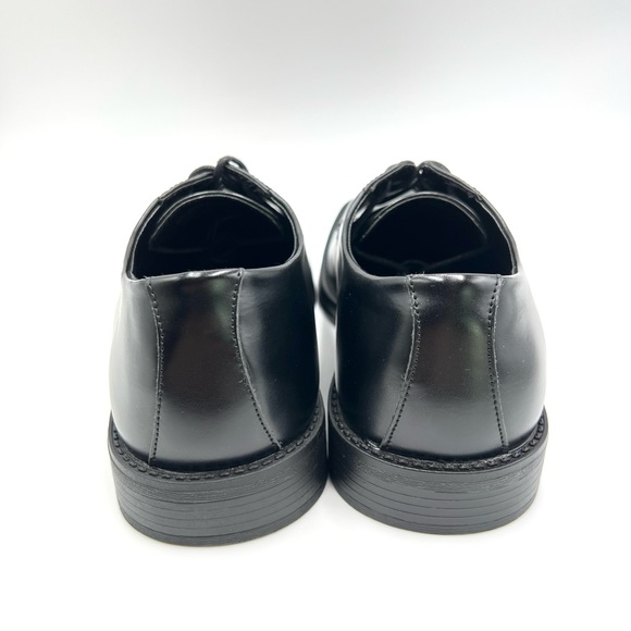 Kenneth Cole Mens Nevin Black Faux Leather Lace Up Dress Shoes Oxfords Size 8 M - Picture 7 of 12